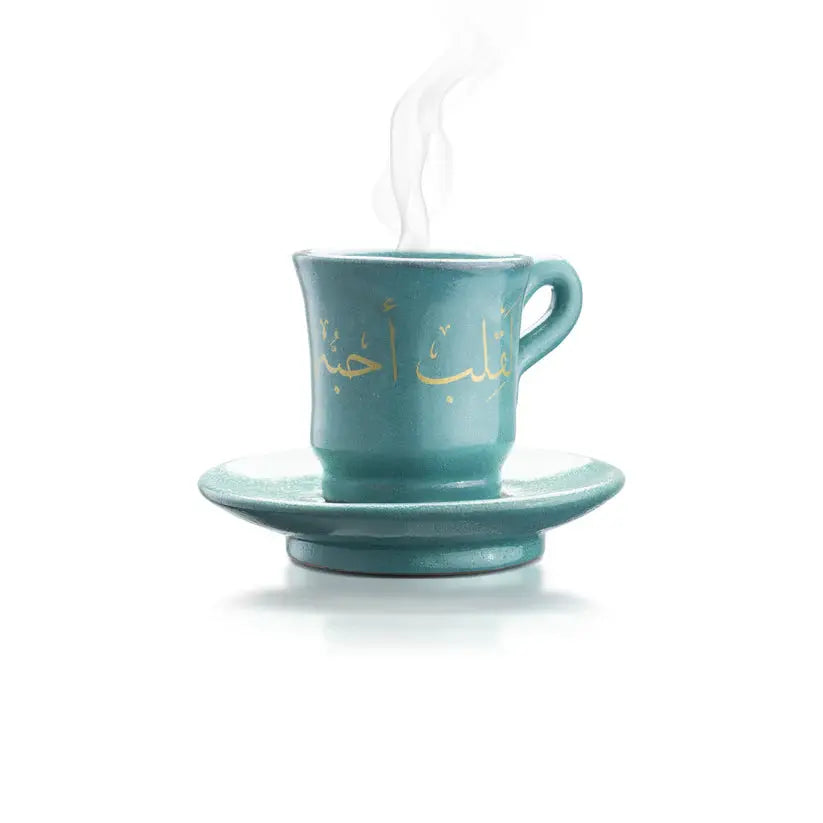 Order Handmade Pottery - Tiffany Green Coffee Gift Set - For a Heart I l Love for LE 875.00 at Coffee & Cream, All your coffee needs in one place. Shop Coffee, Beans, Ground Coffee, Instant Coffee, Creamers, Coffee Machines, Blenders, equipment and more.