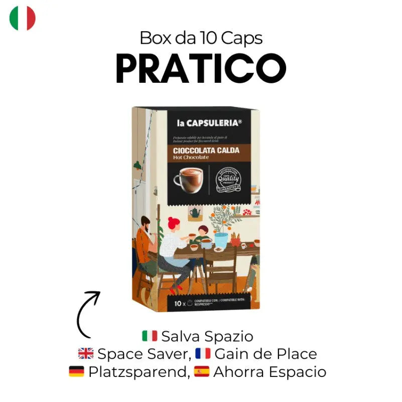 LACAPSULERIA - Hot Chocolate - Capsules compatible with Nespresso®- 10CAPS Coffee & Cream