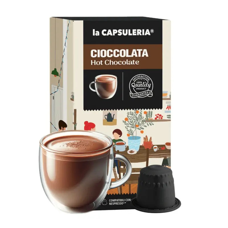 LACAPSULERIA - Hot Chocolate - Capsules compatible with Nespresso®- 10CAPS at Coffee & Cream Egypt