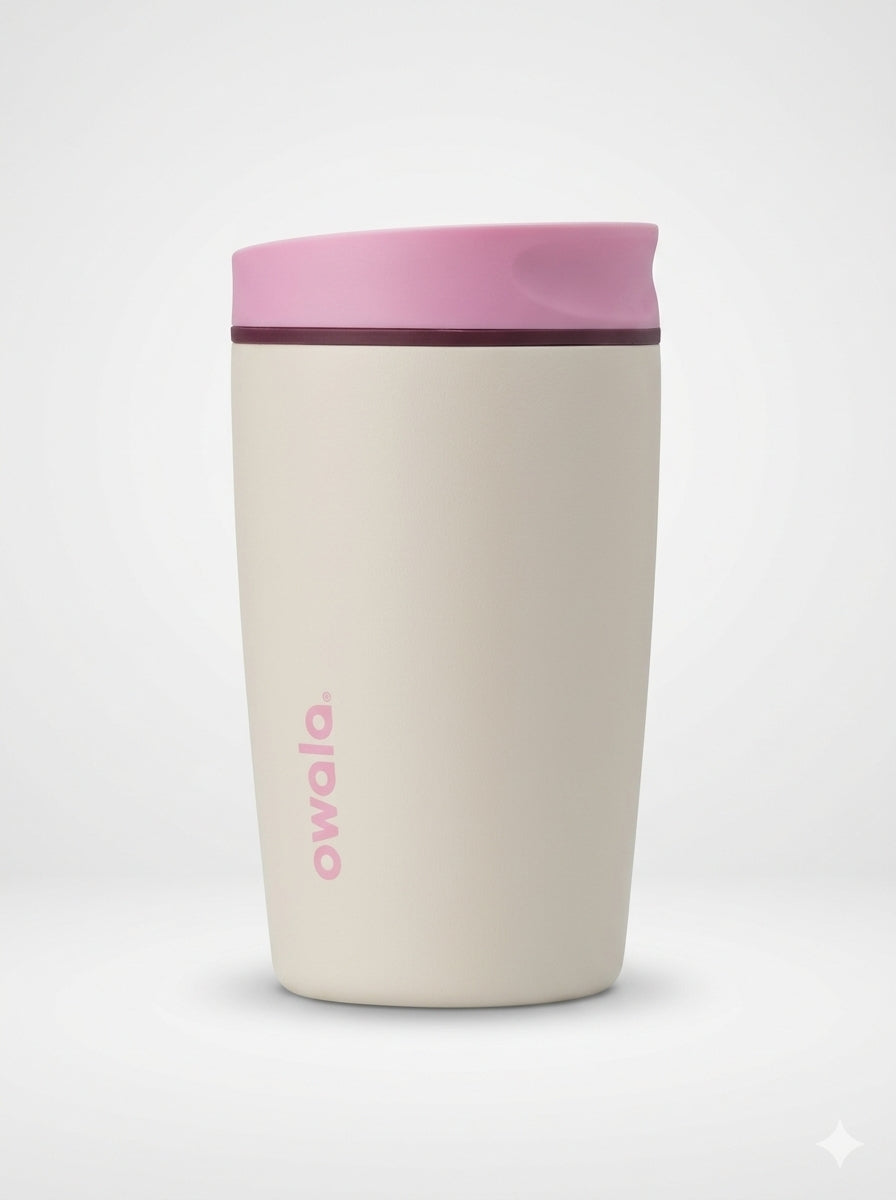 Owala SmoothSip Slider Daybreak (Pink/Tan) 12oz / 355ml