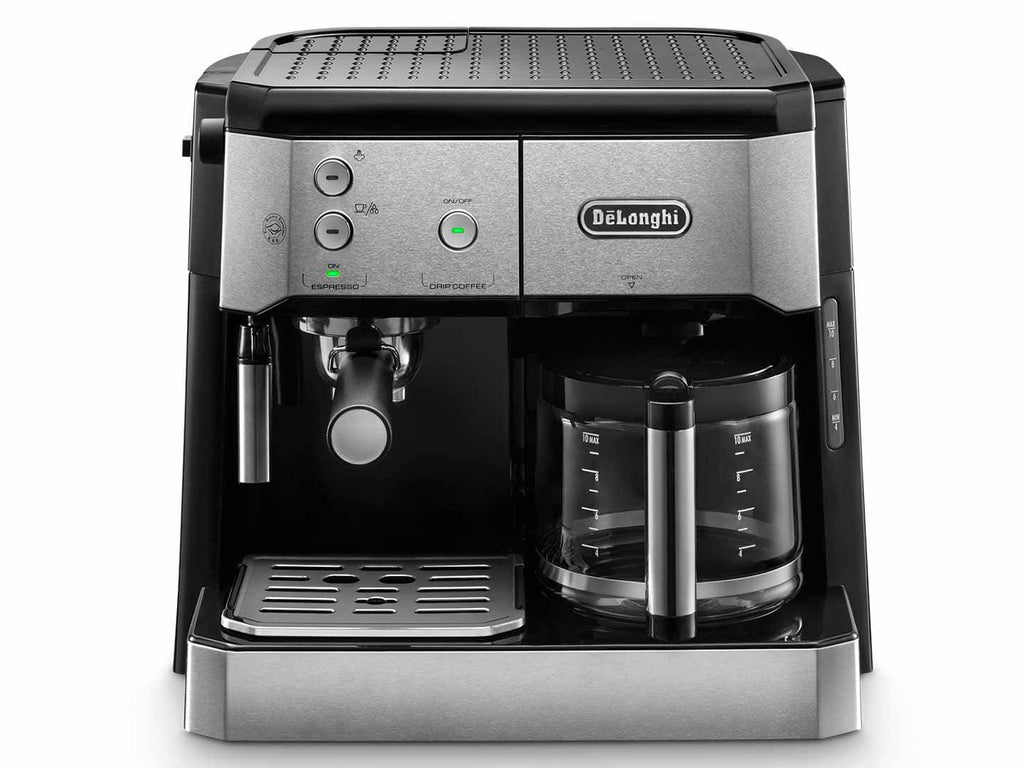 DeLonghi - BCO 421.S Espresso machine with sump filter holder - Stainless steel, Black