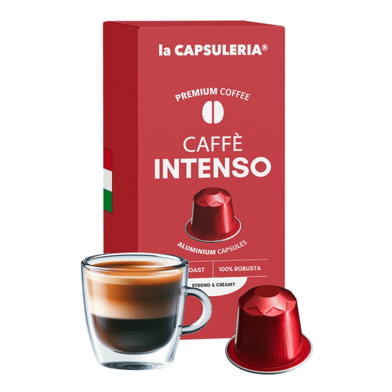 LACAPSULERIA - Intenso Coffee - Aluminum Capsules compatible with Nespresso®- 10 CAPS