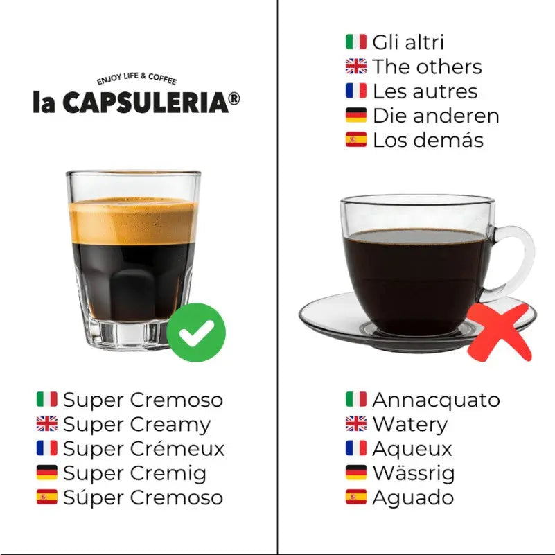 LACAPSULERIA - Intenso Coffee - Aluminum Capsules compatible with Nespresso®- 10 CAPS Coffee & Cream