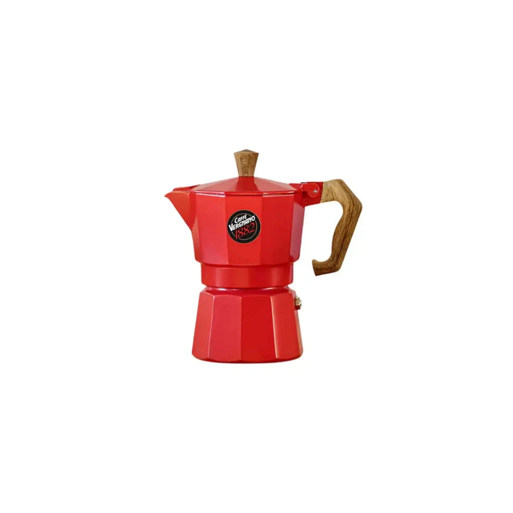 Caffè Vergnano - Red Moka Pot - 3 Cup at Coffee & Cream Egypt