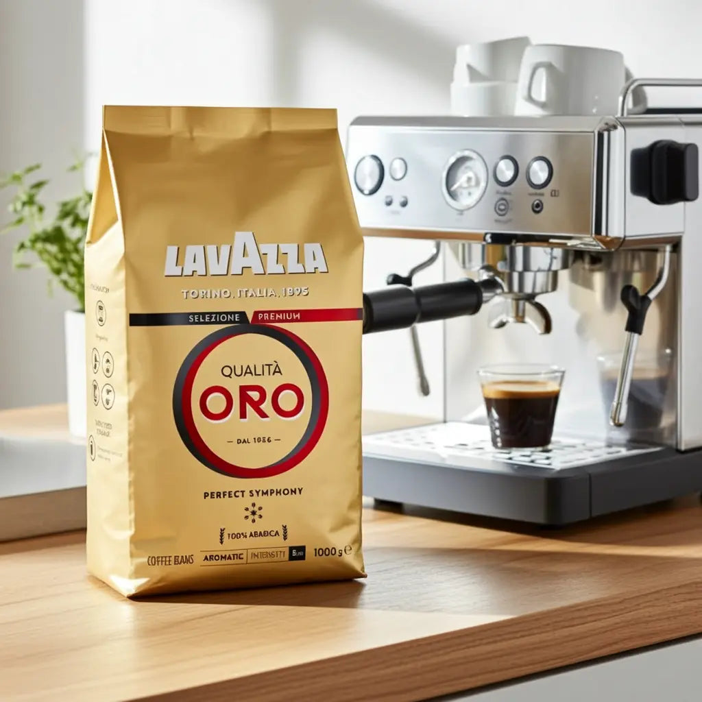 Lavazza - Qualita Oro Gold Whole Coffee Beans - 1kg Coffee & Cream