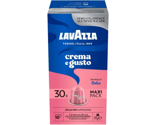 Lavazza Crema e Gusto Dolce Nespresso Original compatible capsules 30 pack