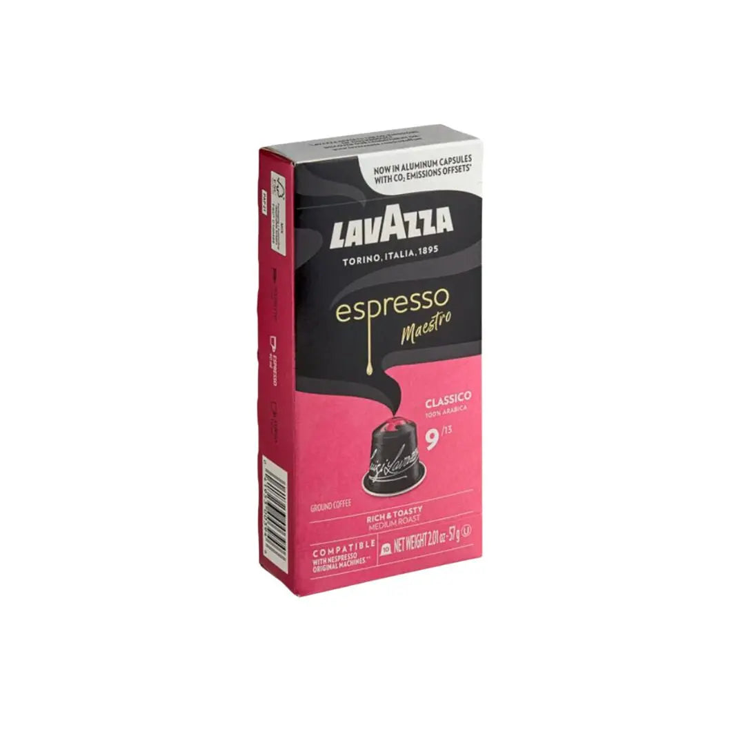 Order Lavazza - Espresso Maestro Classico Compatible by Nespresso -10 Capsule for LE 239.00 at Coffee & Cream, All your coffee needs in one place. Shop Coffee, Beans, Ground Coffee, Instant Coffee, Creamers, Coffee Machines, Blenders, and more. 50+ Brands
