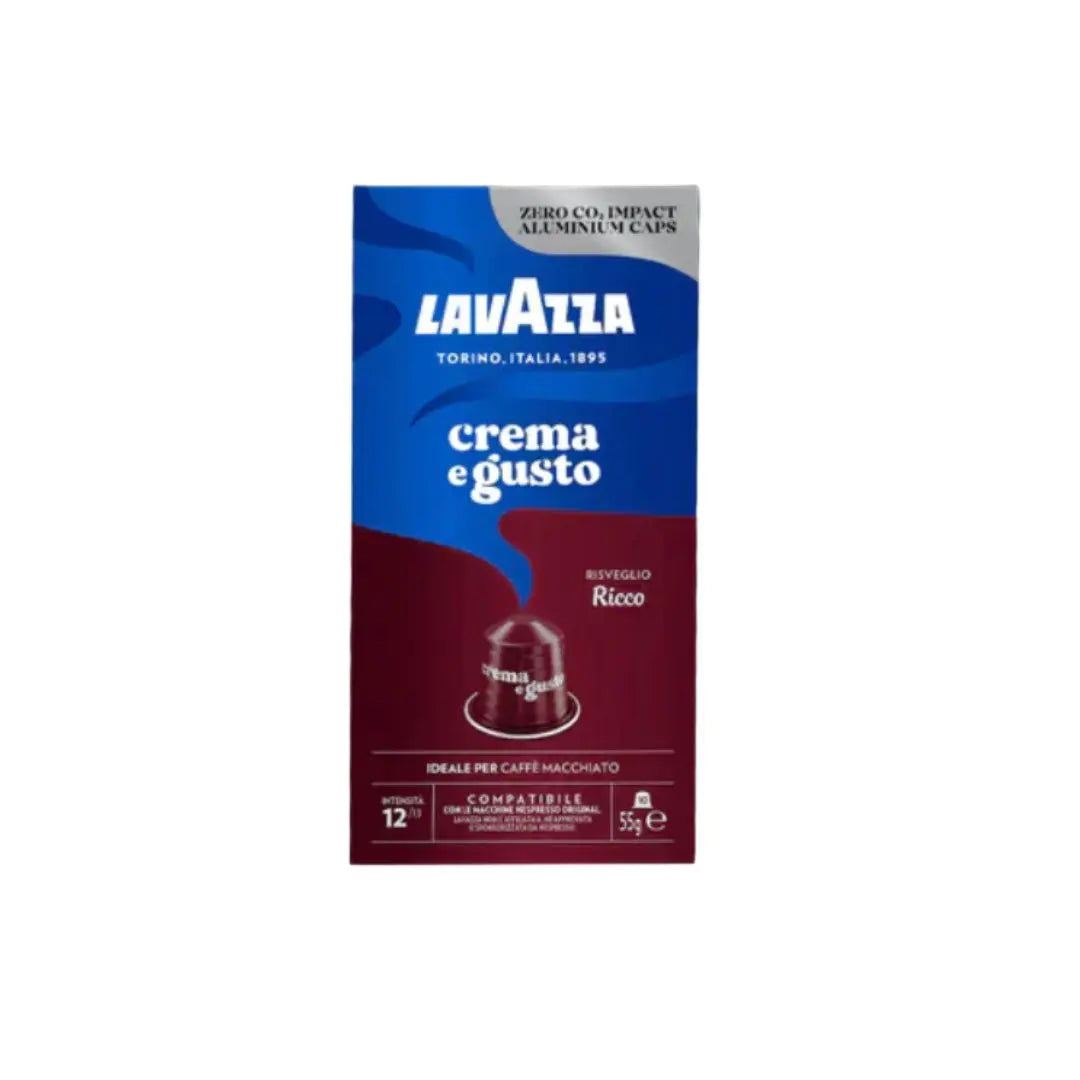Lavazza Crema E Gusto Risveglio Ricco Nespresso Compatible Coffee Capsules - 10 Capsules at Coffee & Cream Egypt