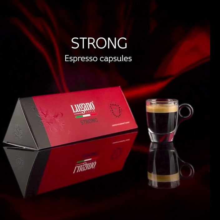 Lugano Caffé - Strong Compatible by Nespresso - 10 capsules