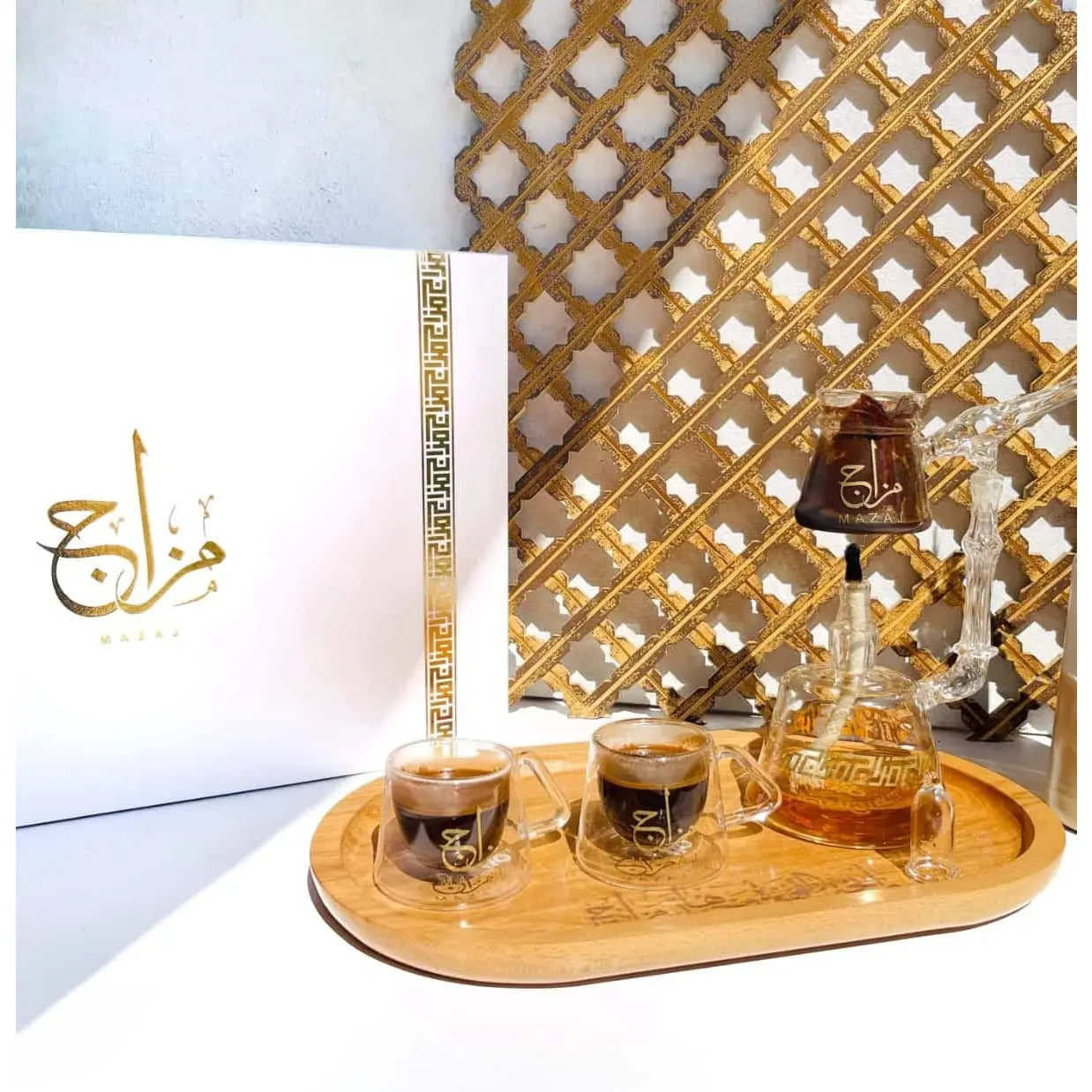 Happiness Handmade Glass - Mazaj Turkish Coffee Set at Coffee & Cream Egypt