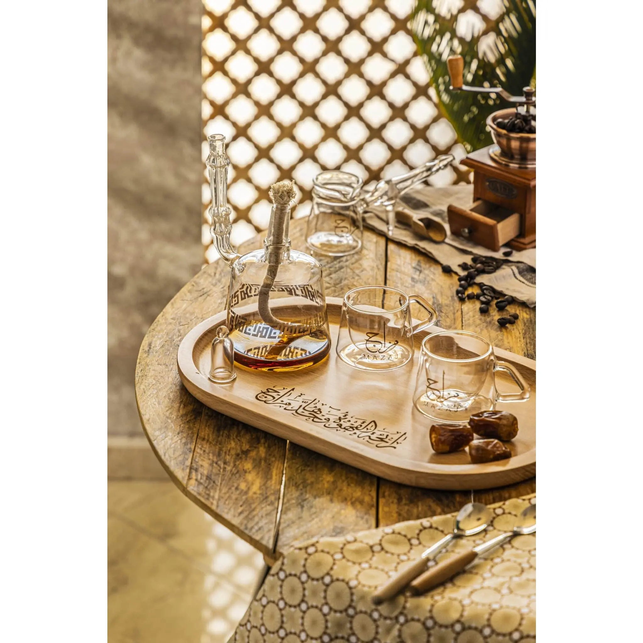 Order Handmade Glass - Mazaj Turkish Coffee Set for LE 2220.00 at Coffee & Cream, All your coffee needs in one place. Shop Coffee, Beans, Ground Coffee, Instant Coffee, Creamers, Coffee Machines, Blenders, equipment and more. 50+ Brands Monin, Lavazza, St