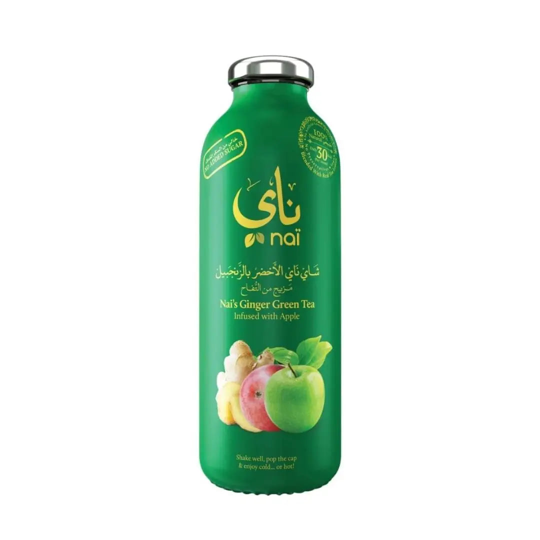 Tawzeea Nai - Ginger Green Tea-Infused With Apple- No Added Sugar-370ml. at Coffee & Cream Egypt