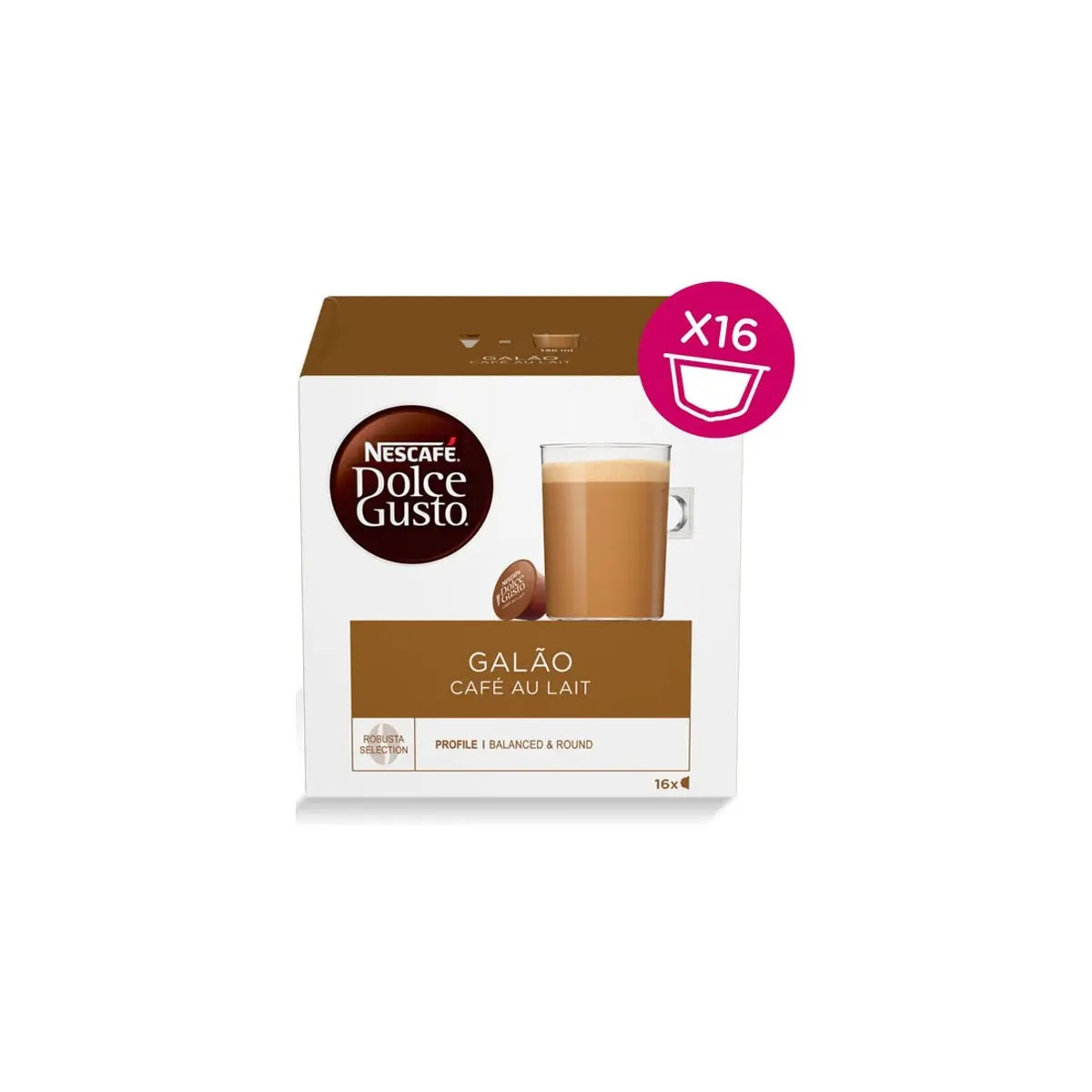 Nescafe Dolce Gusto Cafe au Lait Coffee Capsules - 16 Capsules at Coffee & Cream Egypt