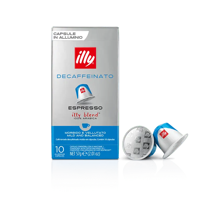 Illy - Decaffeinated coffee Capsules Compatible by Nespresso -10 capsules at Coffee & Cream Egypt