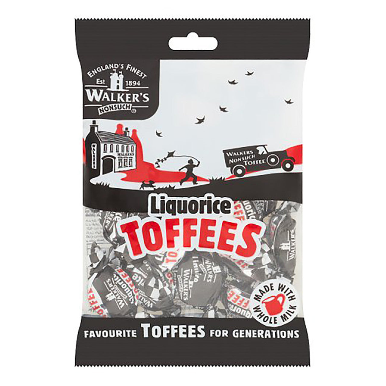 Walkers Nonsuch Liquorice Toffees 150g front pack