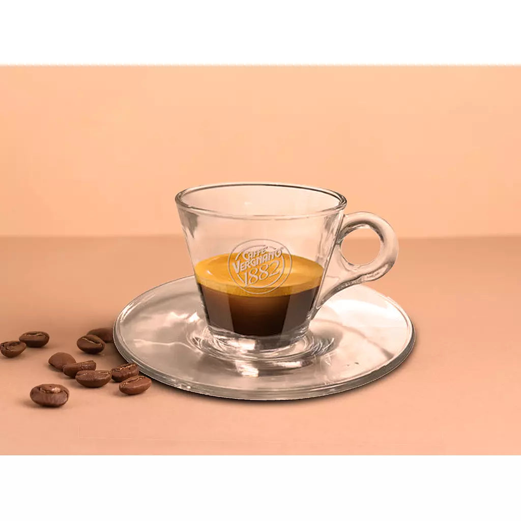 Caffè Vergnano - Espresso Glass Cup With The Dish 90 ml