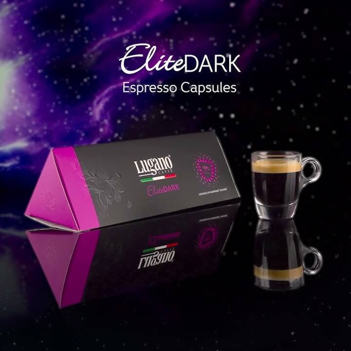 Lugano Caffé - Elite Dark Compatible by Nespresso - 10 capsules