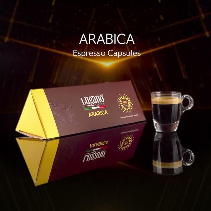 Lugano Caffé - Arabica Compatible by Nespresso - 10 capsules
