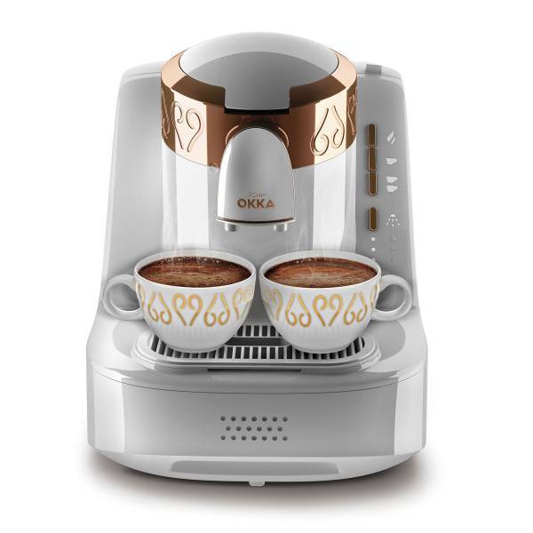 Arzum Okka Automatic Turkish Coffee Machine – OK001 – White/Copper