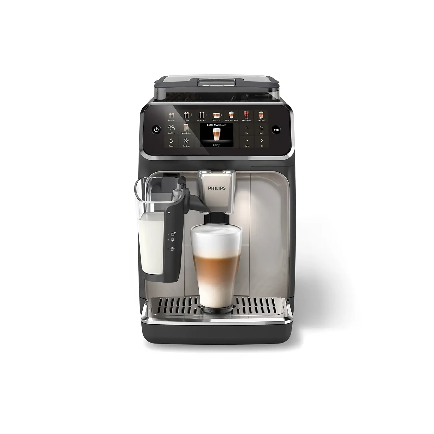 Order Philips 5500 LatteGo: Fully Automatic Espresso Machine for LE 49999.00 at Coffee & Cream, All your coffee needs in one place. Shop Coffee, Beans, Ground Coffee, Instant Coffee, Creamers, Coffee Machines, Blenders, Coffee Makers & Espresso Machines a
