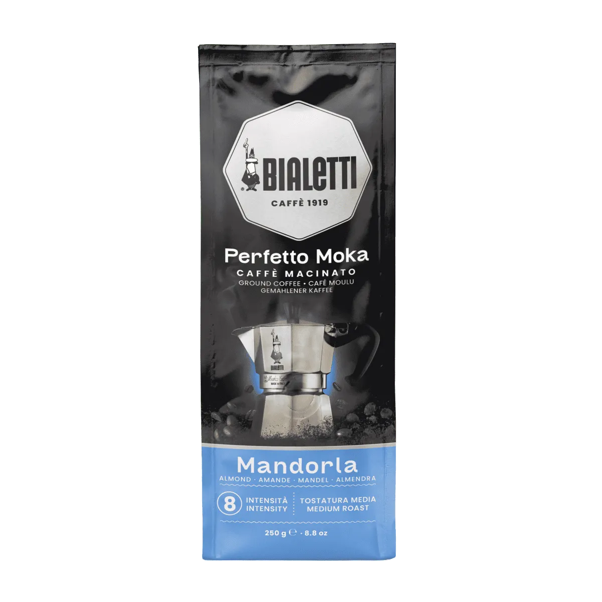Bialetti Perfetto Moka Mandorla Ground Coffee 250g