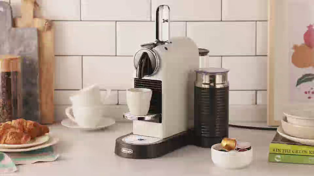 Order Nespresso EN267.BAE Citiz & Aeroccino 3 Milk Coffee Machine - White - De'Longhi for LE 16999.00 at Coffee & Cream, All your coffee needs in one place. Shop Coffee, Beans, Ground Coffee, Instant Coffee, Creamers, Coffee Machines, Blenders, and more.
