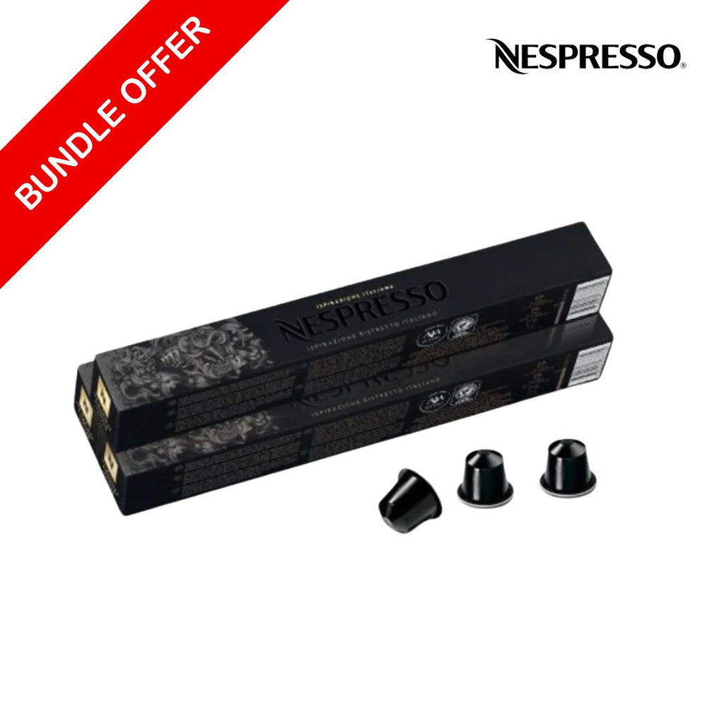 (30 Capsules) - Nespresso - Ristretto Italiano- Pack of 3 - Bundle