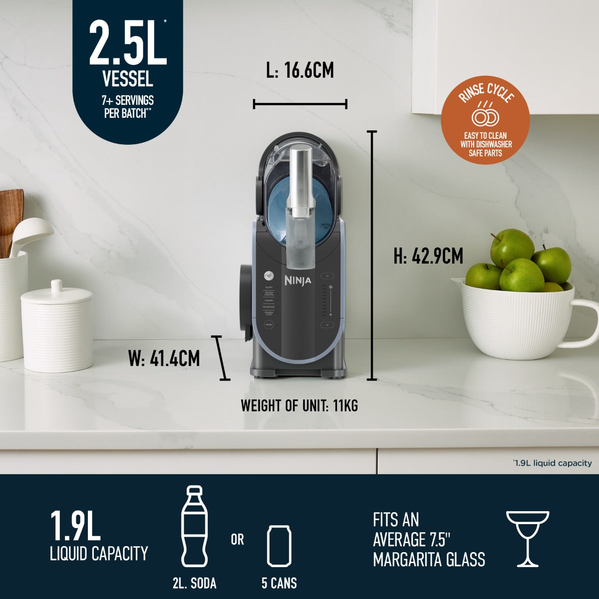 Ninja SLUSHi Professional Frozen Drink Maker - Model: FS301ME