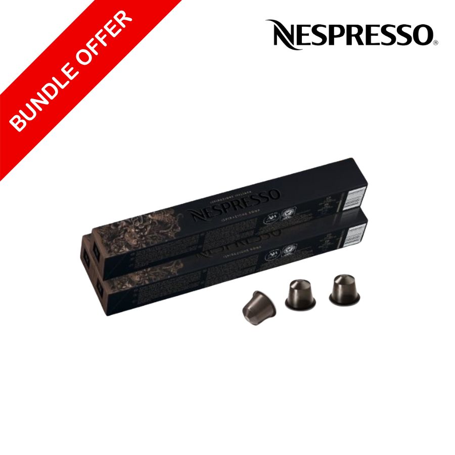 (30 Capsules) Nespresso - Roma - 10 Capsules X3 - Bundle