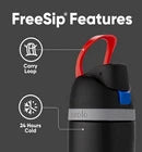 Owala Star Wars FreeSip Insulated Stainless Steel Water Bottle Darth Vader 24oz / 710ml