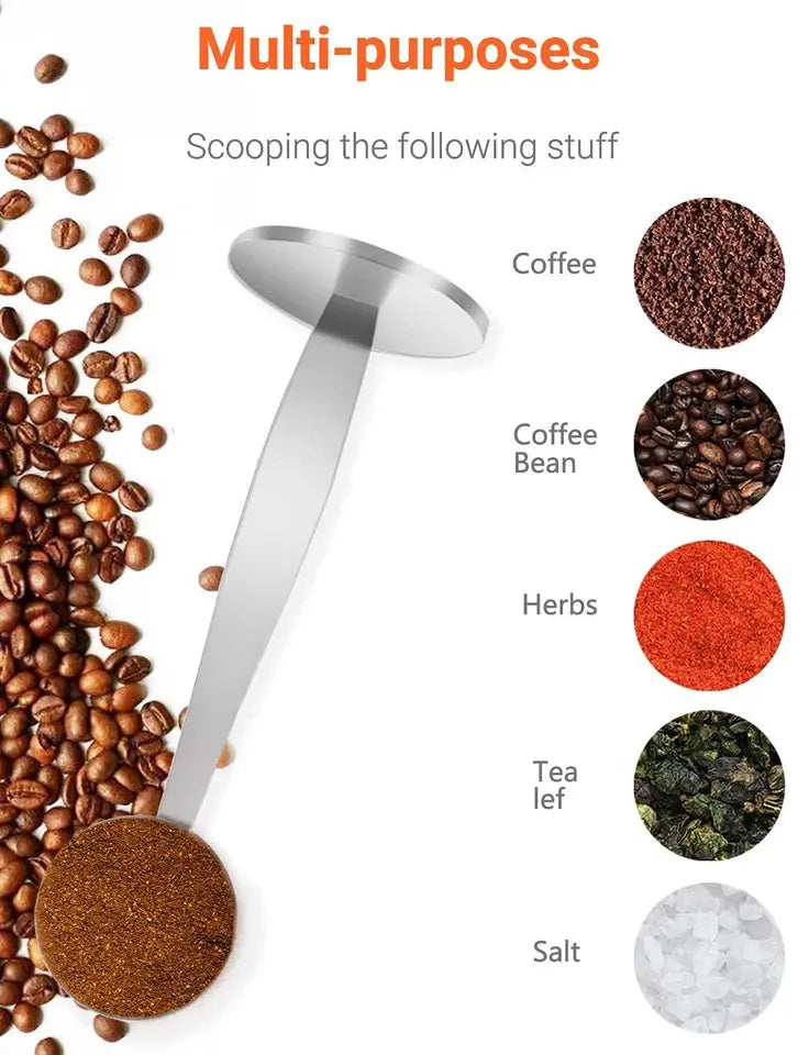 Order Stainless Steel Coffee Scoop & Tamper 2-in-1 for LE 355.00 at Coffee & Cream, All your coffee needs in one place. Shop Coffee, Beans, Ground Coffee, Instant Coffee, Creamers, Coffee Machines, Blenders, and more. 50+ Brands Monin, Lavazza, Starbucks,