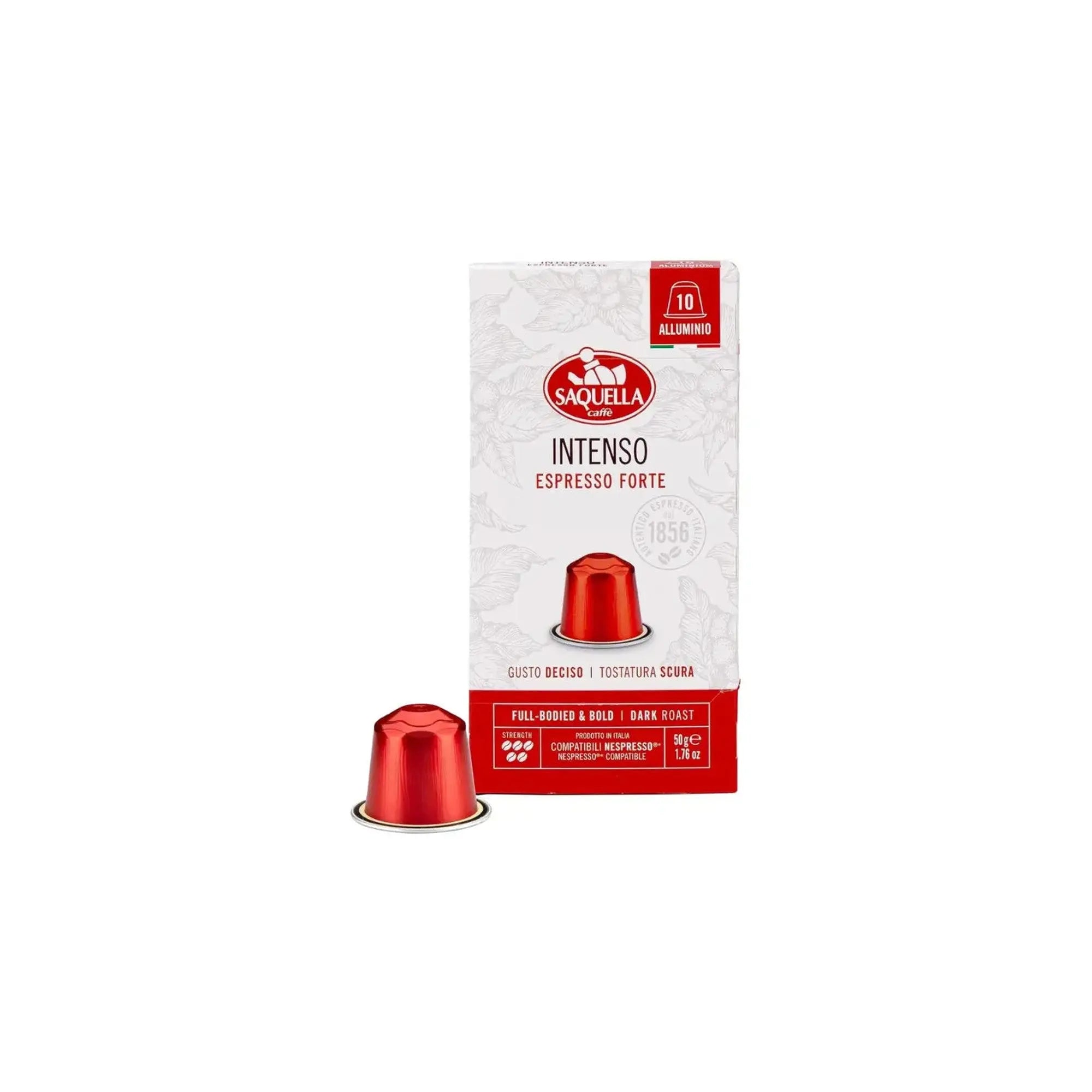 Saquella - INTENSO Compatible With Nespresso - 10 capsules at Coffee & Cream Egypt
