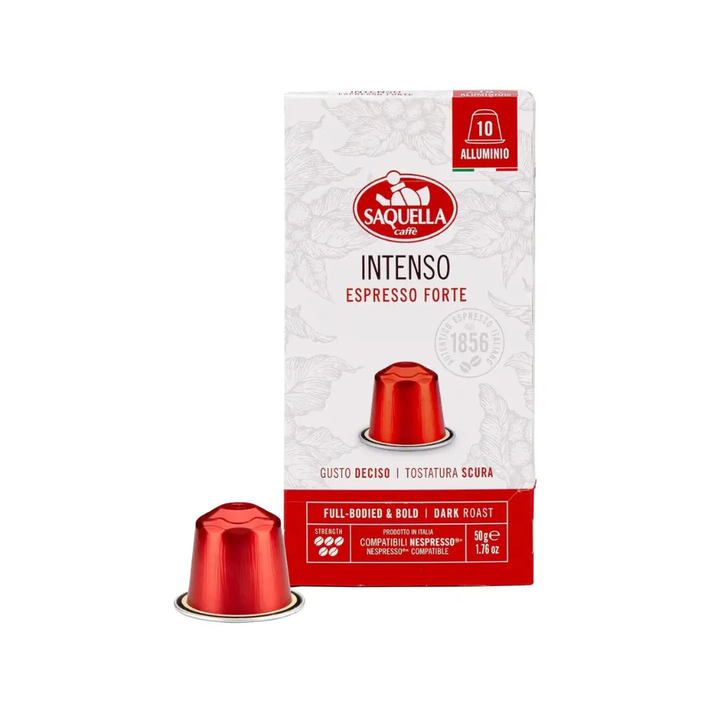 Saquella - INTENSO Compatible With Nespresso - 10 capsules Coffee & Cream