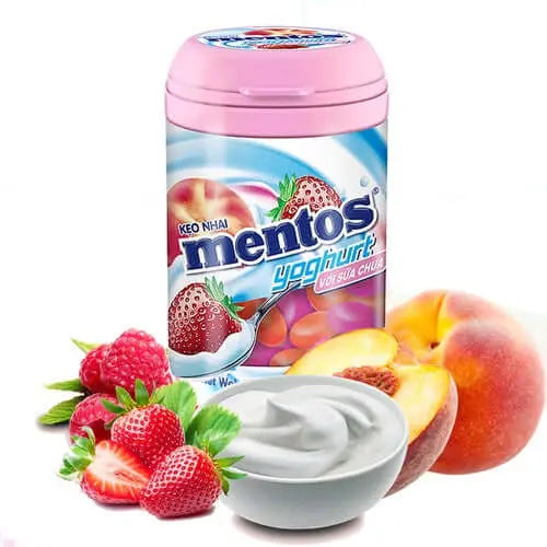 Order Mentos Gum Strawberry Yogurt - 90g for LE 115.00 at Coffee & Cream, All your coffee needs in one place. Shop Coffee, Beans, Ground Coffee, Instant Coffee, Creamers, Coffee Machines, Blenders, and more. 50+ Brands Monin, Lavazza, Starbucks, Nespresso