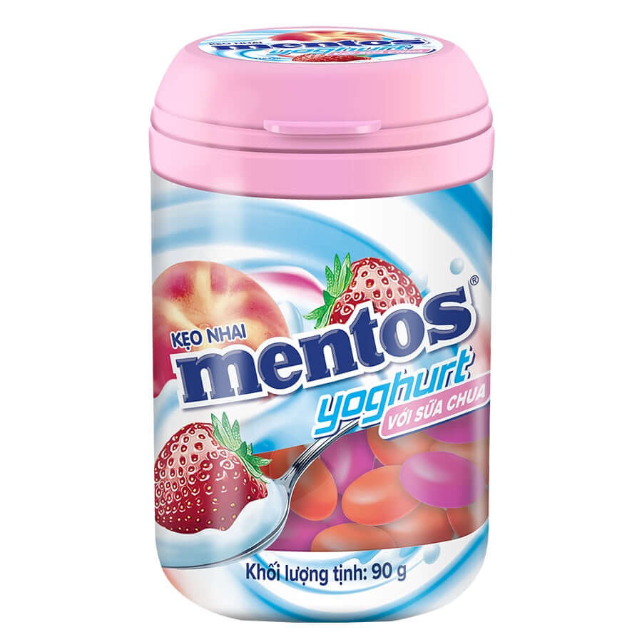 Order Mentos Gum Strawberry Yogurt - 90g for LE 115.00 at Coffee & Cream, All your coffee needs in one place. Shop Coffee, Beans, Ground Coffee, Instant Coffee, Creamers, Coffee Machines, Blenders, and more. 50+ Brands Monin, Lavazza, Starbucks, Nespresso