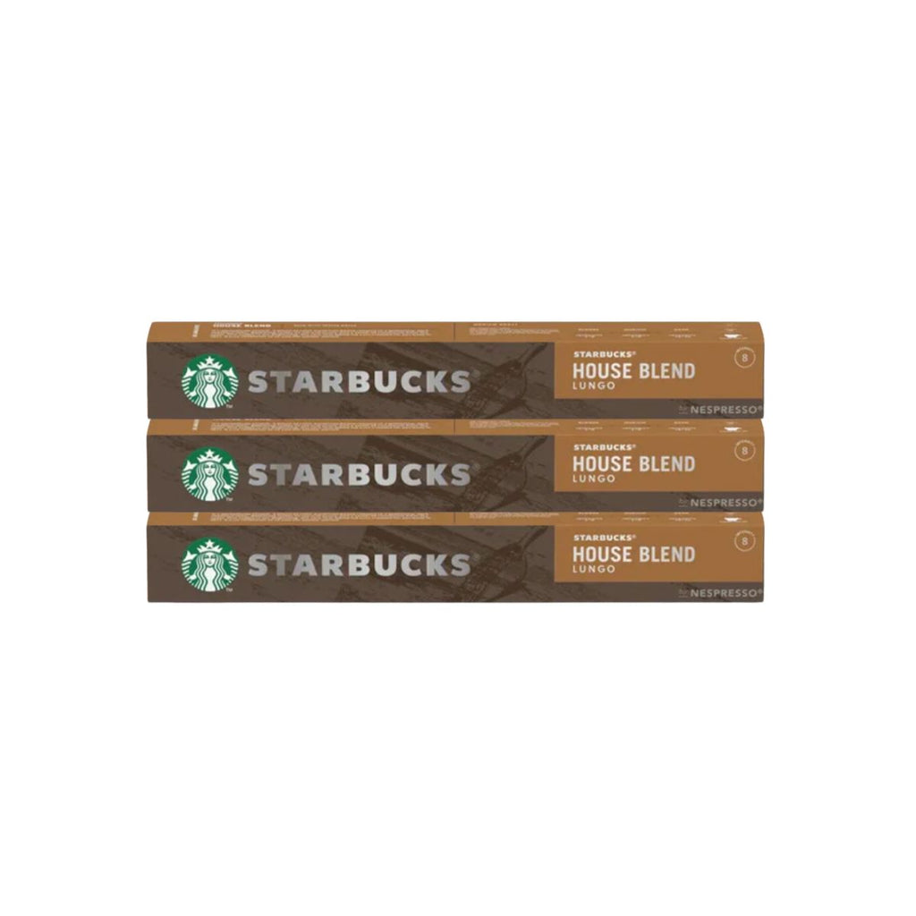 (30 Capsules) Starbucks - House Blend by Nespresso -10 Capsules X3 - Bundle