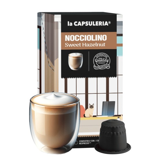 LACAPSULERIA - Sweet Hazelnut - Capsules compatible with Nespresso®- 10CAPS