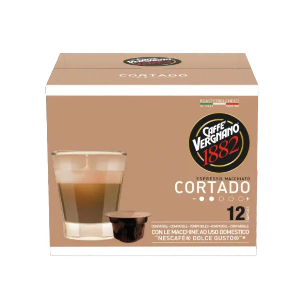 Caffè Vergnano - Cortado Compatible With Dolce Gusto - 12 Capsules