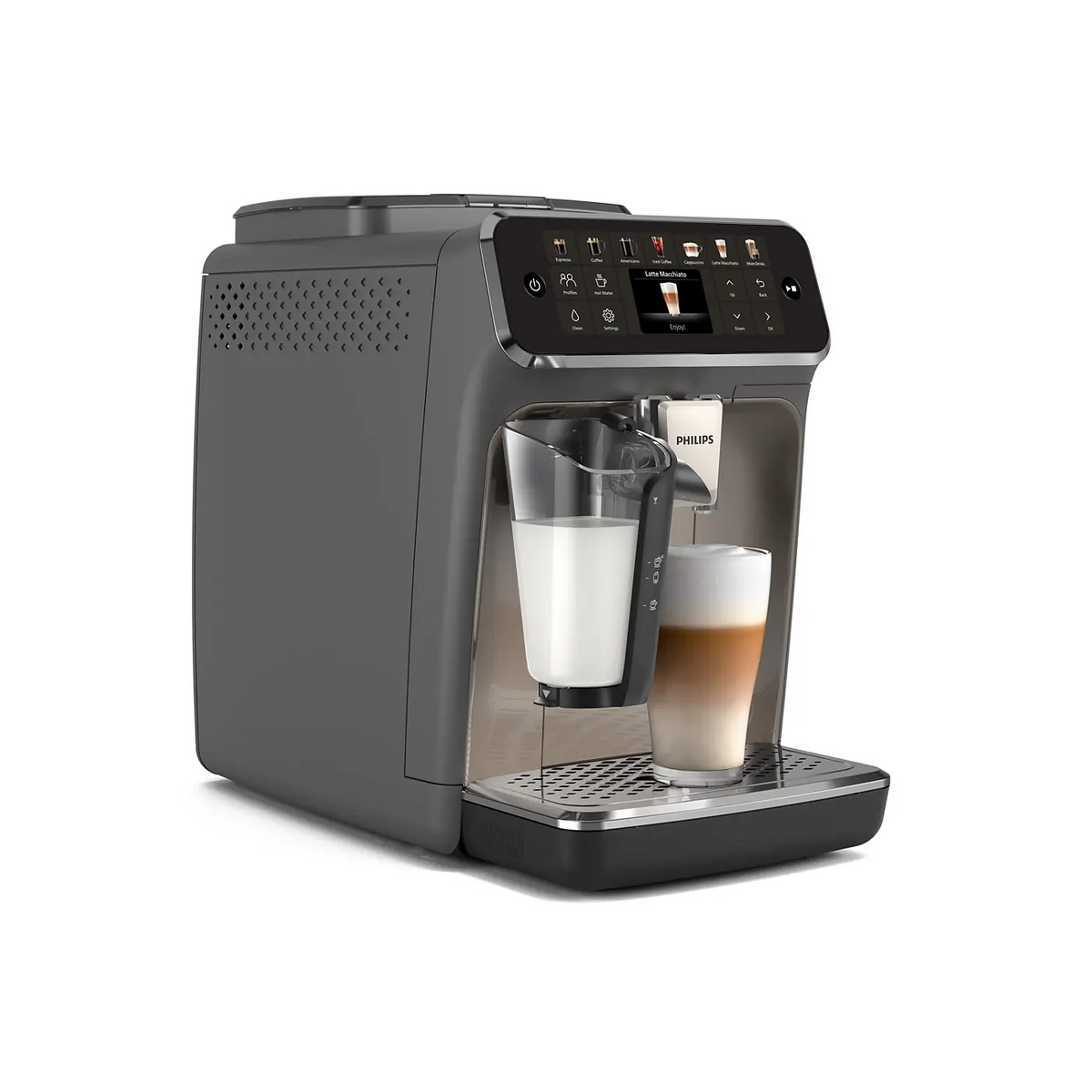 Order Philips EP4400 Bean To Cup Coffee machine 12 Different Drinks for LE 46500.00 at Coffee & Cream, All your coffee needs in one place. Shop Coffee, Beans, Ground Coffee, Instant Coffee, Creamers, Coffee Machines, Blenders, Coffee Makers & Espresso Mac