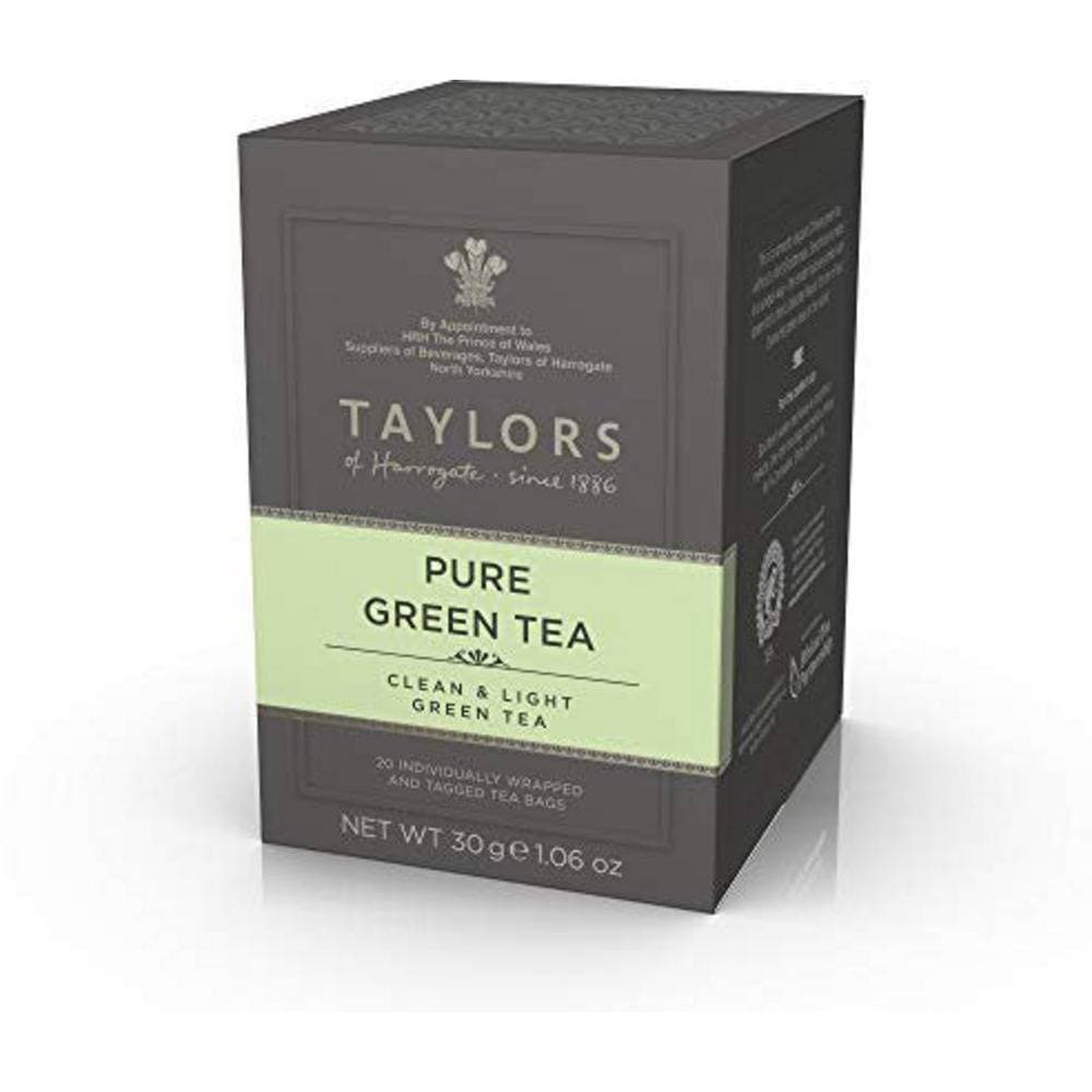 Order Taylors - of Harrogate Pure Green Tea -Pack of 20 Tea Envelopes for LE 63.25 at Coffee & Cream, All your coffee needs in one place. Shop Coffee, Beans, Ground Coffee, Instant Coffee, Creamers, Coffee Machines, Blenders, and more. 50+ Brands Monin, Lavazza, Starbucks, Nespresso, Arzum, and more. Become your own Baristaeg at home. Delivers All over Egypt. Online payments available, and get your fengany coffee delivered to your home. Product Description: Taylors of Harrogate Pure Green Tea - Pack of 20