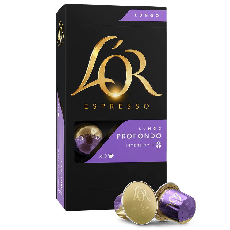 L'or -  Lungo Profondo 8 Compatible with Nespresso - 10 Capsules