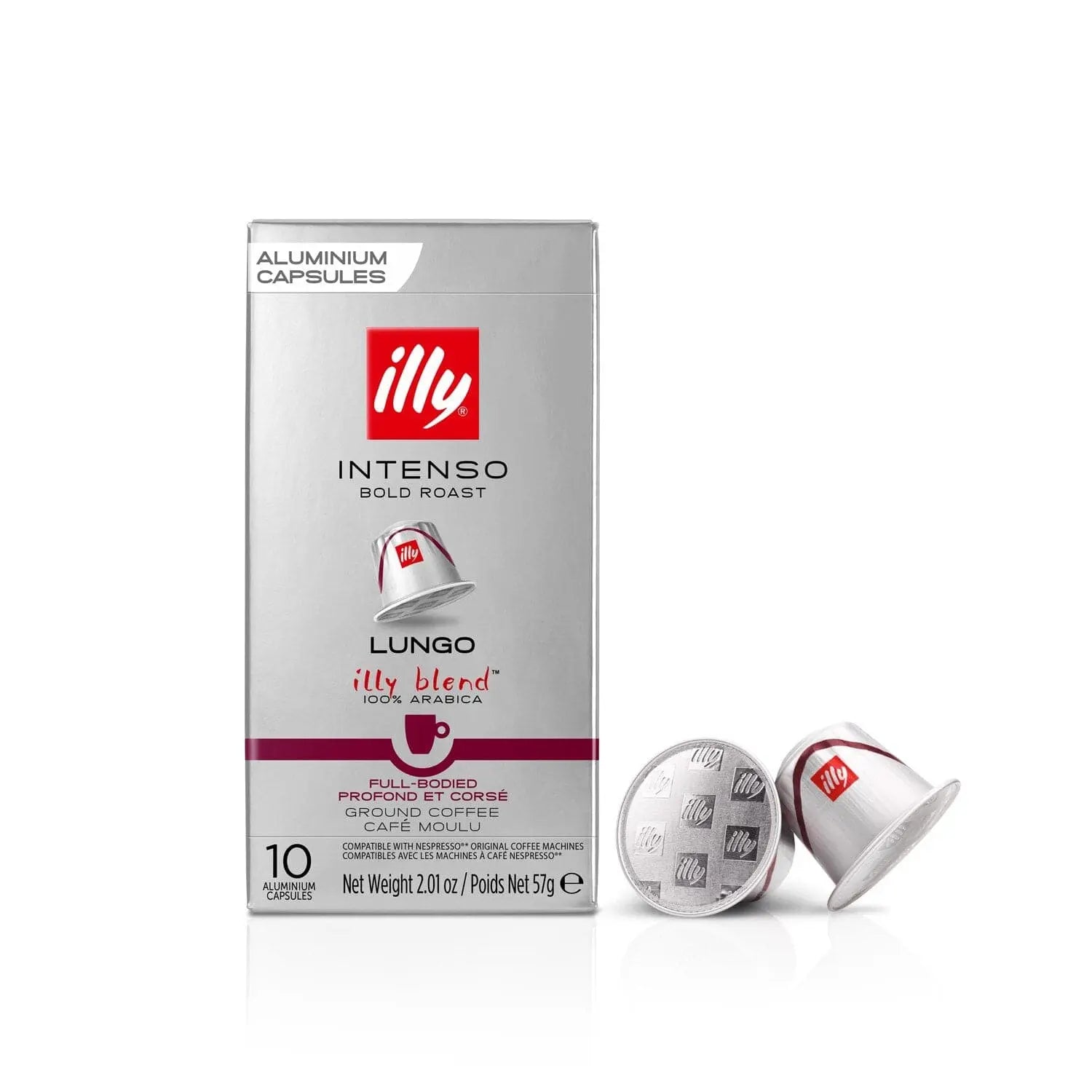 Illy - Intenso Lungo Compatible by Nespresso -10 capsules at Coffee & Cream Egypt