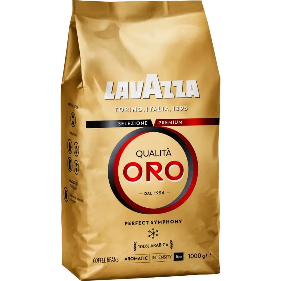 Lavazza Qualita Oro Gold Whole Coffee Beans - 1kg at Coffee & Cream Egypt