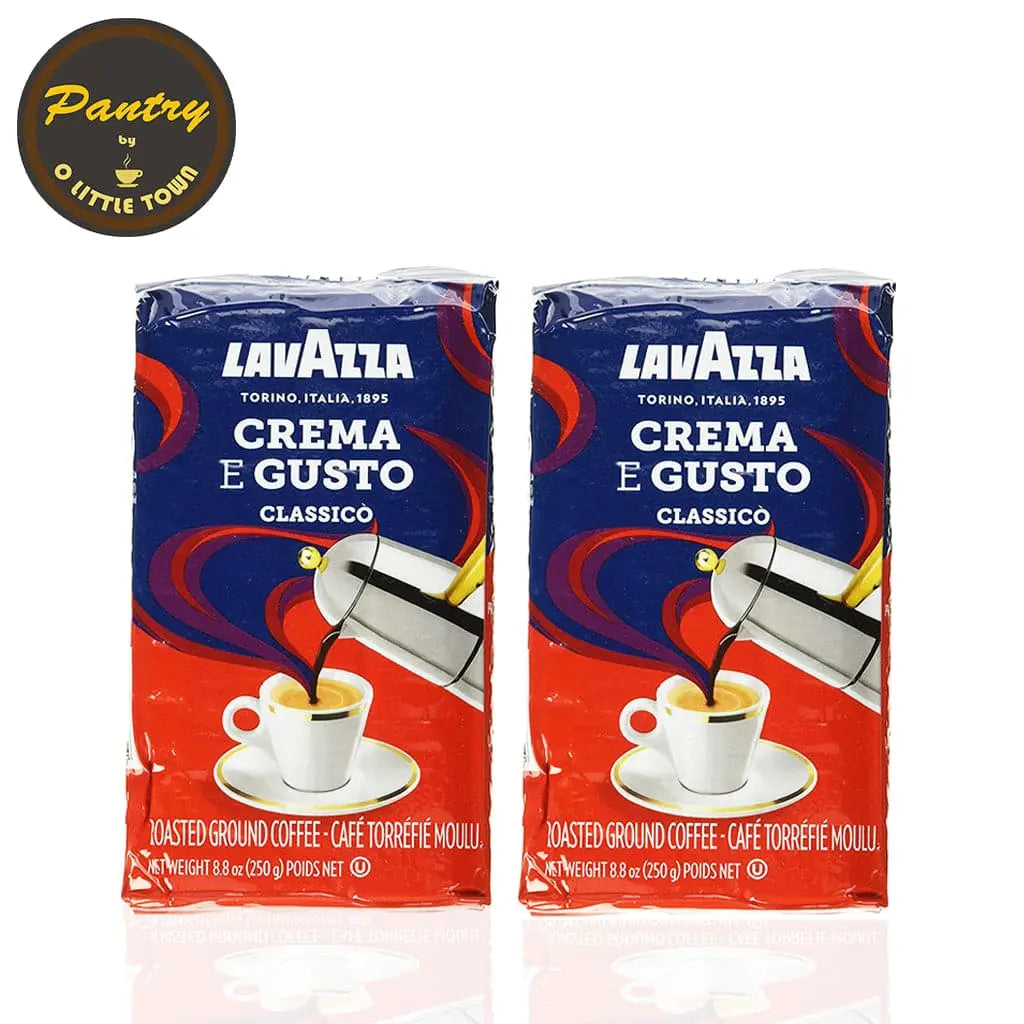 Order Lavazza - Crema E Gusto Classico - 2 x 250g for LE 460.00 at Coffee & Cream, All your coffee needs in one place. Shop Coffee, Beans, Ground Coffee, Instant Coffee, Creamers, Coffee Machines, Blenders, and more. 50+ Brands Monin, Lavazza, Starbucks,