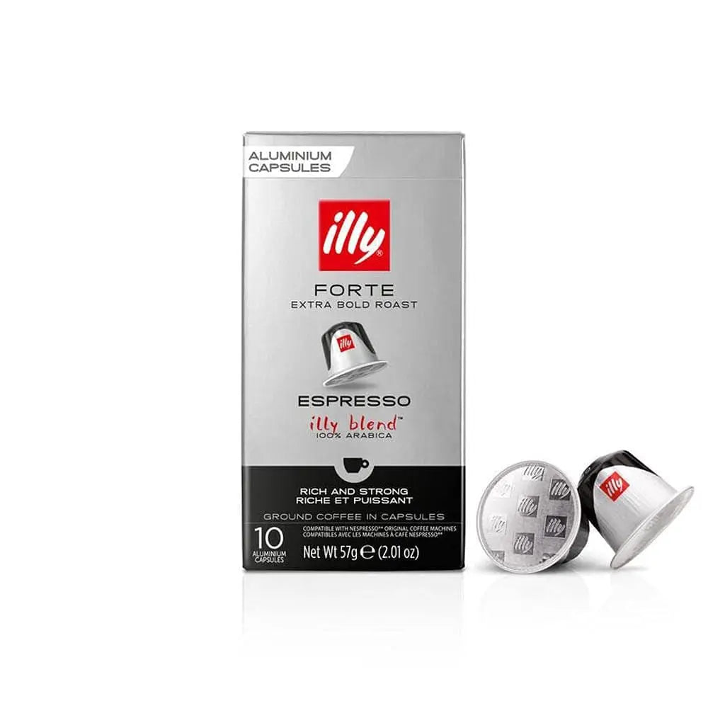 Order Illy - Forte Espresso Compatible by Nespresso -10 capsules for LE 275.00 at Coffee & Cream, All your coffee needs in one place. Shop Coffee, Beans, Ground Coffee, Instant Coffee, Creamers, Coffee Machines, Blenders, and more. 50+ Brands Monin, Lavaz