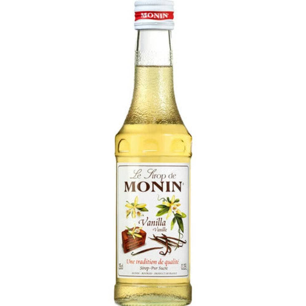Order Monin - Vanilla Syrup - 250ml for LE 101.21 at Coffee & Cream, All your coffee needs in one place. Shop Coffee, Beans, Ground Coffee, Instant Coffee, Creamers, Coffee Machines, Blenders, and more. 50+ Brands Monin, Lavazza, Starbucks, Nespresso, Arzum, and more. Become your own Baristaeg at home. Delivers All over Egypt. Online payments available, and get your fengany coffee delivered to your home. Product Description: Monin Vanilla Syrup - 250ml