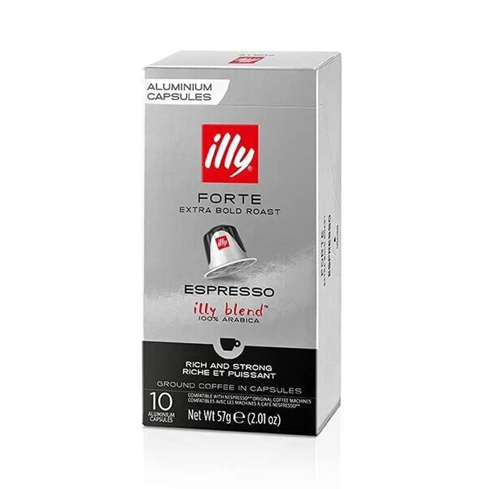 Illy - Forte Espresso Compatible by Nespresso -10 capsules at Coffee & Cream Egypt