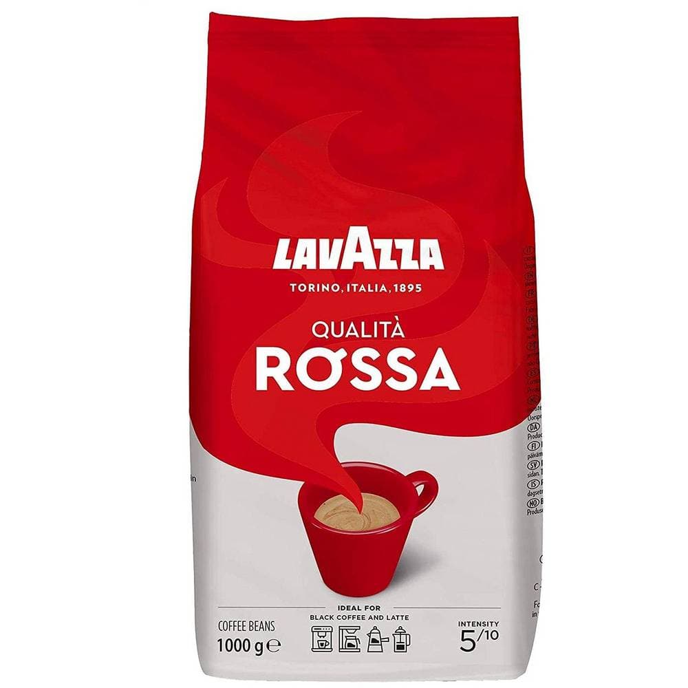 Order Lavazza Qualita Rossa Coffee Beans - 1 kg for LE 530 at Coffee & Cream, All your coffee needs in one place. Shop Coffee, Beans, Ground Coffee, Instant Coffee, Creamers, Coffee Machines, Blenders, Coffee and more. 50+ Brands Monin, Lavazza, Starbucks, Nespresso, Arzum, and more. Become your own Baristaeg at home. Delivers All over Egypt. Online payments available, and get your fengany coffee delivered to your home. Product Description: Roasting medium. Rich and full bodied lavazza qualità rossa is the