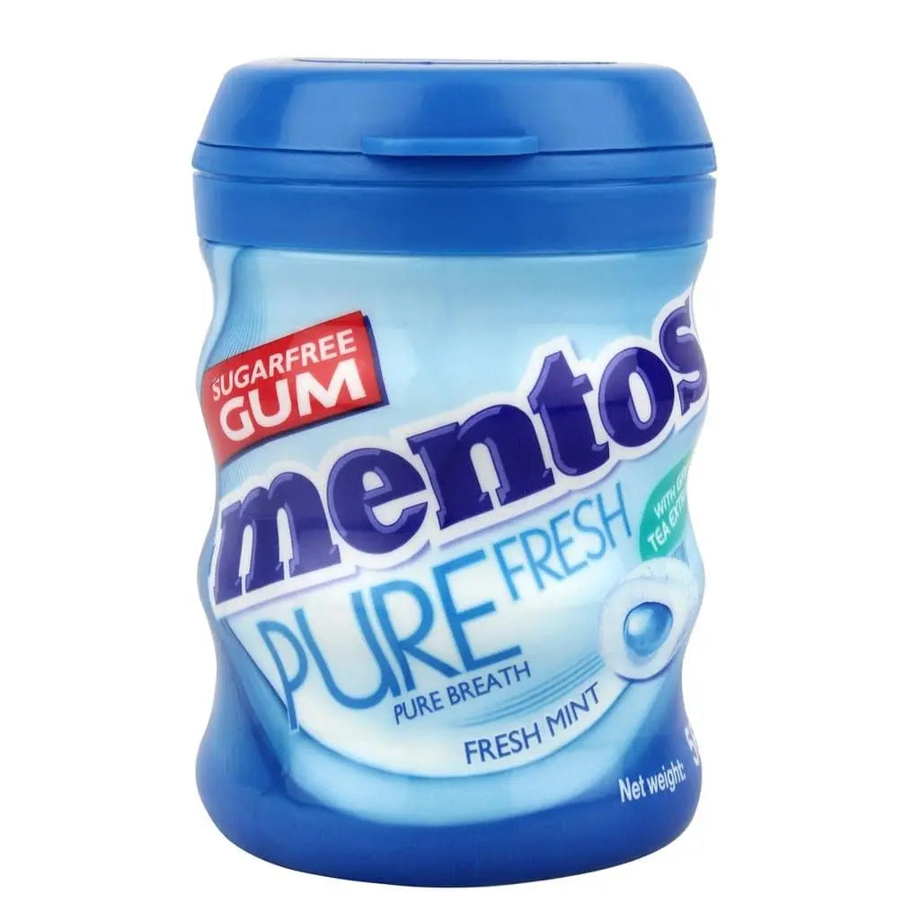 Mentos -Chewing Gum Pure Fresh Mint Flavor - 61.25g at Coffee & Cream Egypt