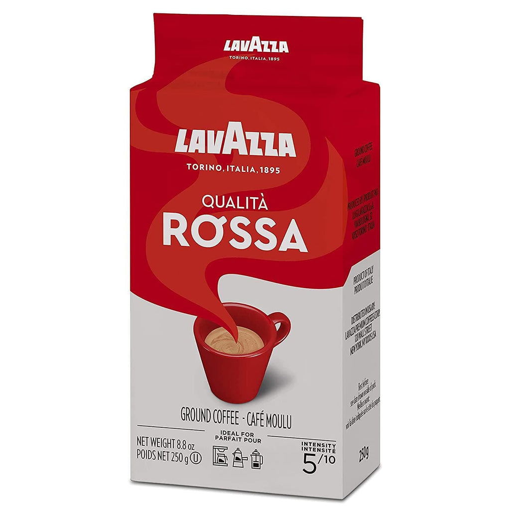 Order Lavazza - Rossa - 250 g for LE 135 at Coffee & Cream, All your coffee needs in one place. Shop Coffee, Beans, Ground Coffee, Instant Coffee, Creamers, Coffee Machines, Blenders, and more. 50+ Brands Monin, Lavazza, Starbucks, Nespresso, Arzum, and more. Become your own Baristaeg at home. Delivers All over Egypt. Online payments available, and get your fengany coffee delivered to your home. Product Description: Quality Rossa is the coffee that has embodied the passion of a family of roasters for more
